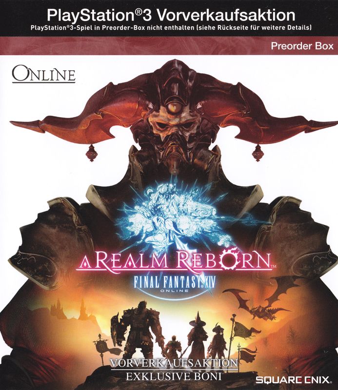 Final Fantasy XIV: A Realm Reborn box art for Playstation 3